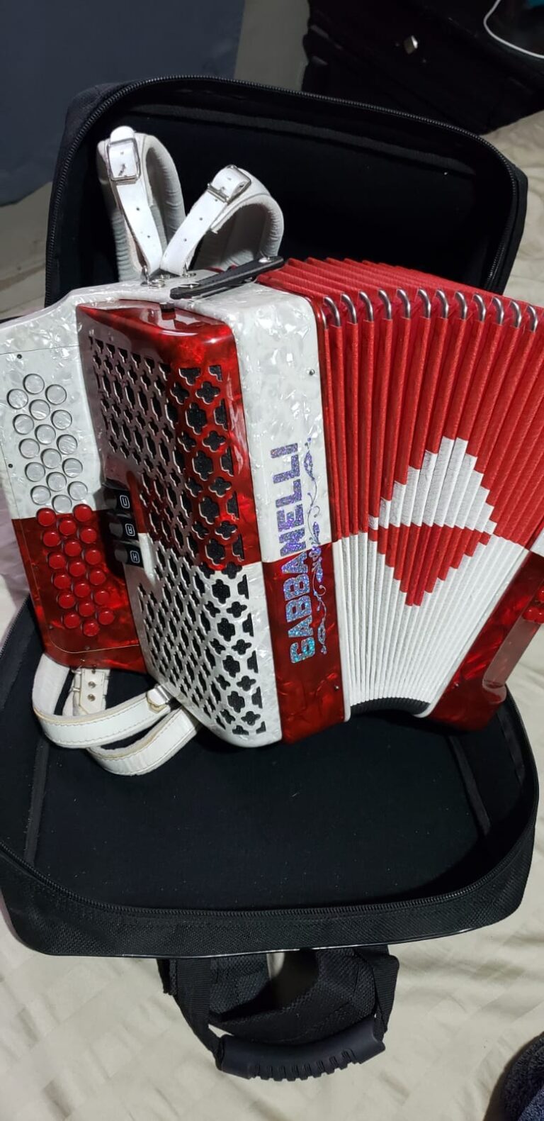 RED AND BLACK ACCORDION FOR SALE (8)