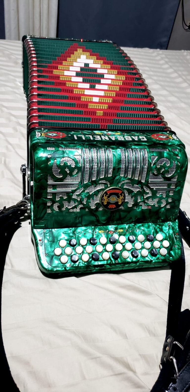 green gabbanelli accordion for sale (1)