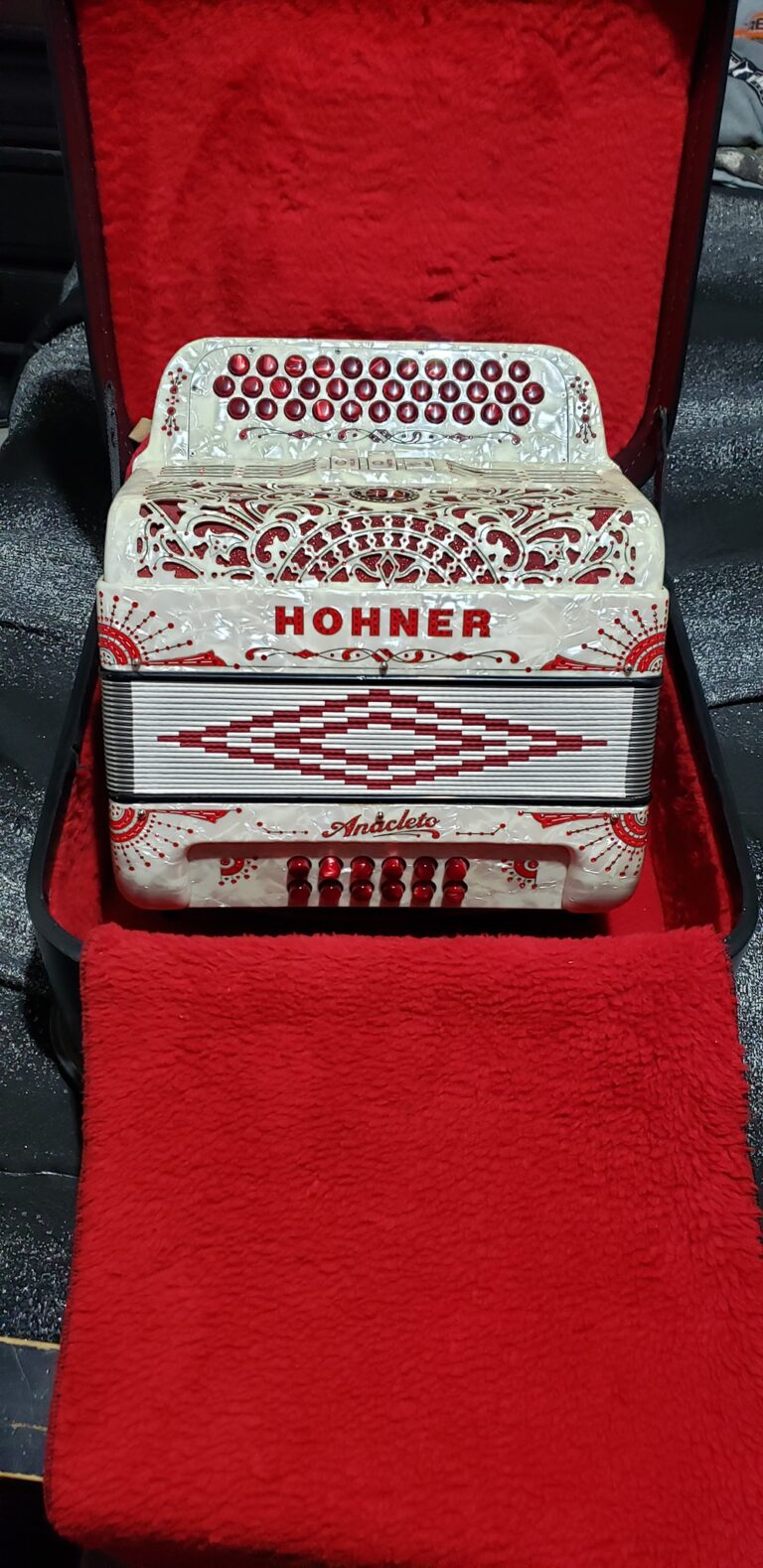 red and white accordion for sale (4)